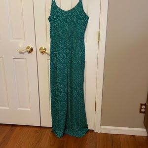 Wide leg lined jumpsuit